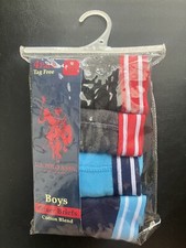 Boys Boxer Briefs - 4 pack Tag Free - Size 6/7 - US Polo Assn. Brand - Brand New