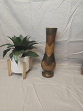 Brass decorative vase from India