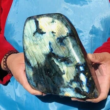 6.46LB Natural Labrador Moonstone Quartz Crystal Free Form Mineral Specimen 2941