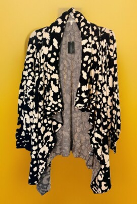Women's Plus Size 26/28 4x 3x COTTON 60 Long sleeves sweater Cardigan Top NWT
