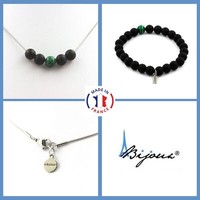 Steine Und MinéRaux. Satz Armband Halskette Perlen Malachit + Schwarz Onyx Matt