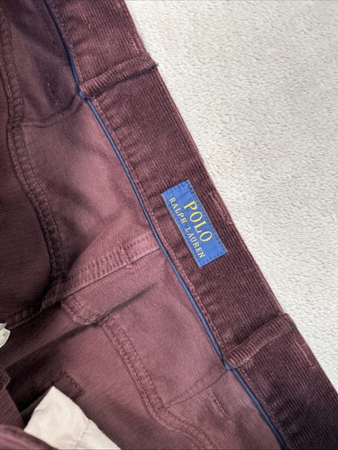 Polo Ralph Lauren Stretch Classic Fit Cordhose Burgund Herren 38x36 Tall - Bild 5 von 14