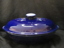 Denby Baroque Oval Covered Casserole Dish Stoneware Dinnerware Made in England