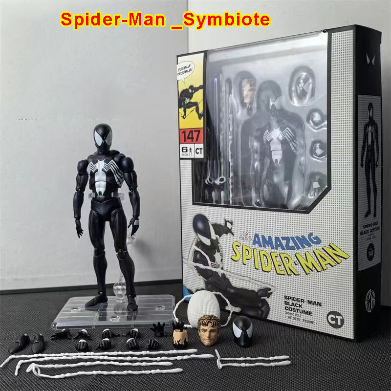 CT Ver MAF147 COMIC Spider-Man Black Costume Venom Suit CT Ver MAF147 COMIC Spider-Man Black Costume Venom Suit