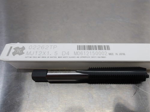 5 NEW! OSG MJ12x1.5 D4 HSS Tap 4 Flute M0612150002 - Picture 2 of 3