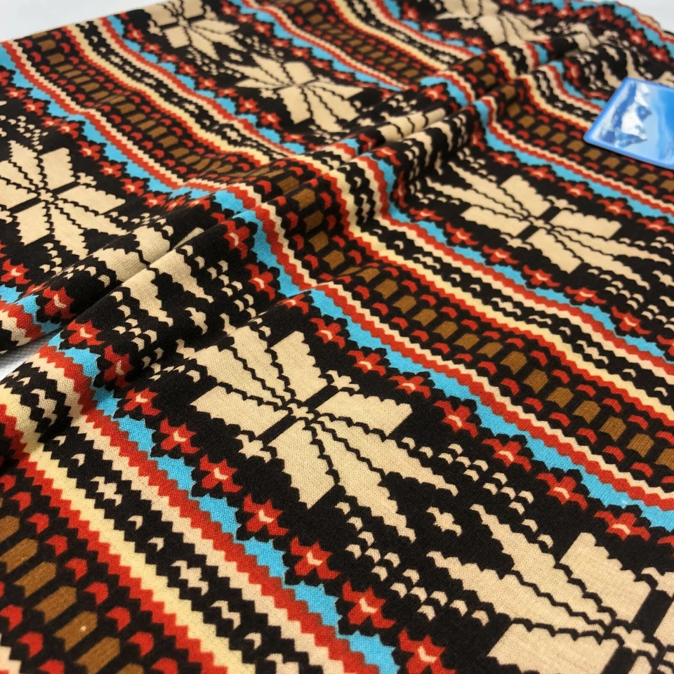 Leggings Boho Nórdicos Aislados Gruesos Cálidos Otoño Invierno Navidad Copo de Nieve S/M Foto 3 de 4