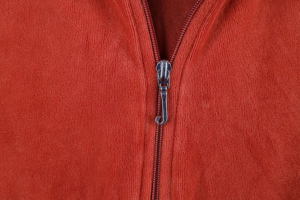 Sudadera con Capucha Vintage Años 90 Y2K Juicy Couture Mujer Pequeña Recortada Terciopelo Cremallera Completa EE. UU. Foto 4 de 4