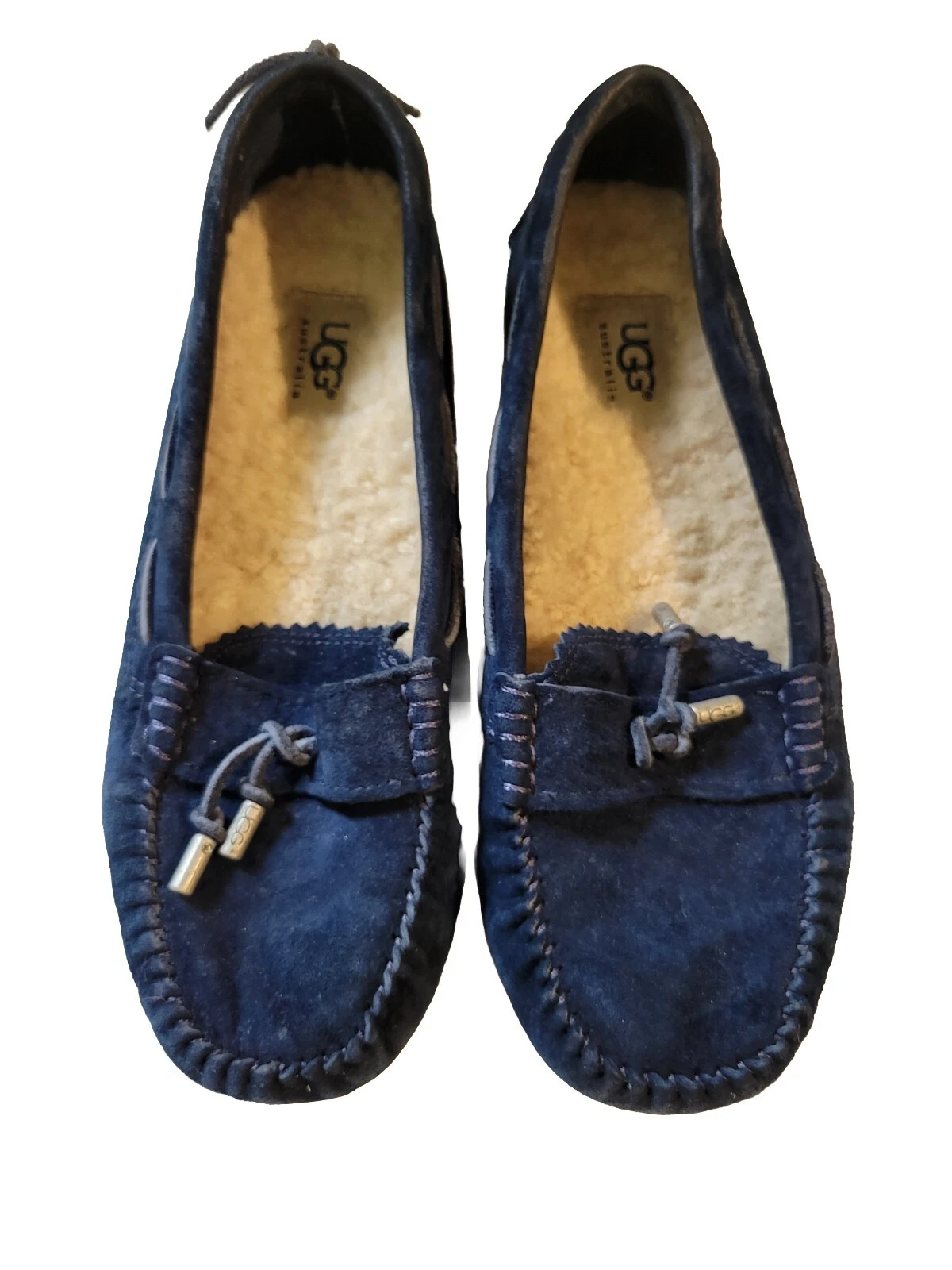 Mocassino in pelle scamosciata usa UGGna donn Ron bluy navyia tag