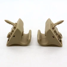 2X Beige Sun Visor Buckle Bracket Clip Holdor Hook For Hyundai Sonata 2006-2008