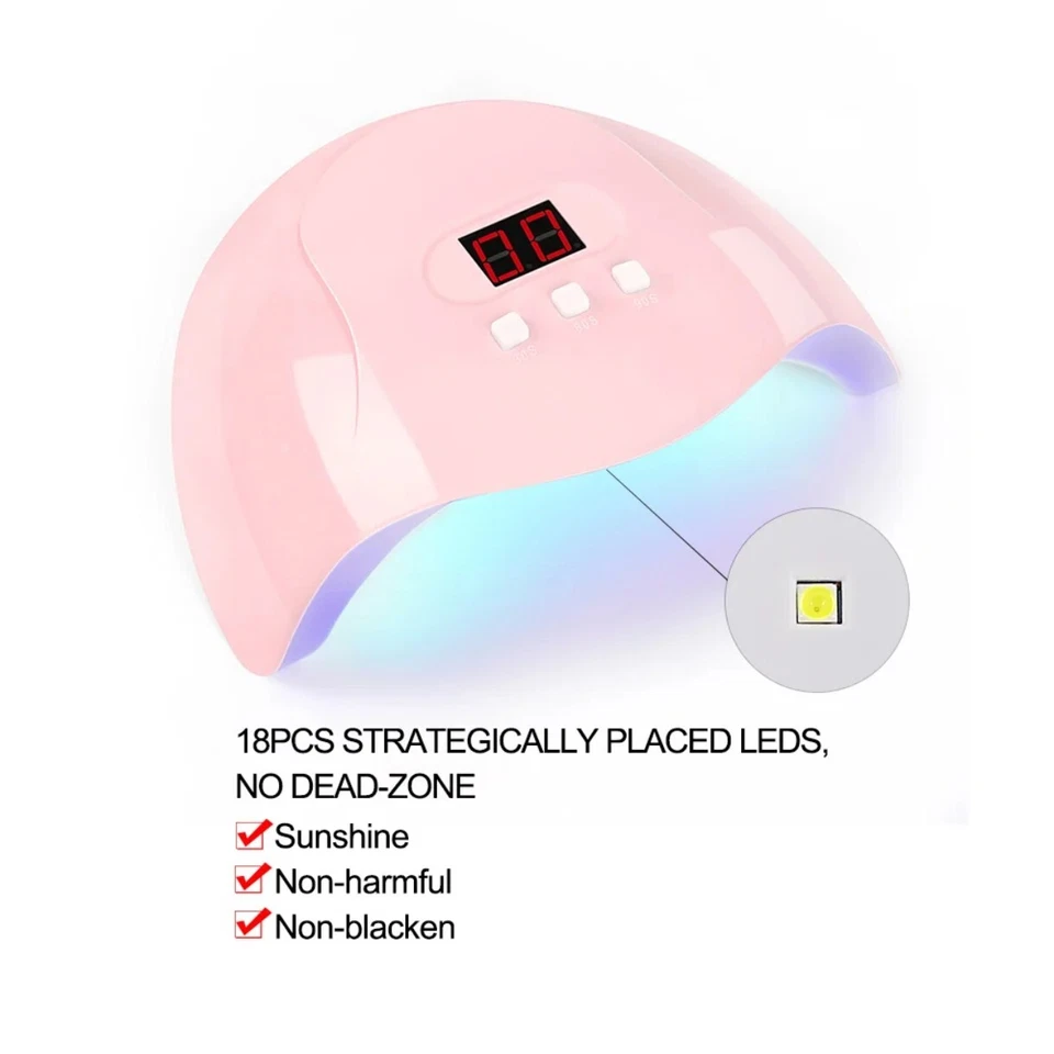 Nail Set Gelnägel Kit Gelnägel StarterSet,Nagellack Nagelset UV Nägel Farben Tub - Bild 3 von 4