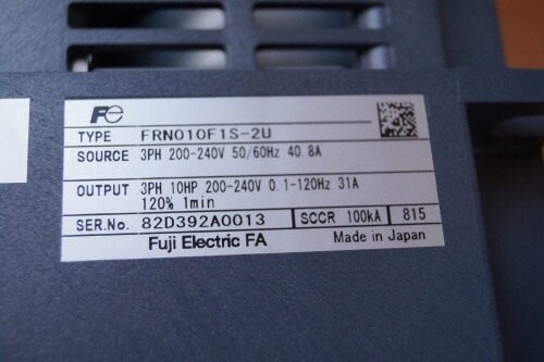 Fuji Inverter FRN010F1S-2U - Picture 3 of 5