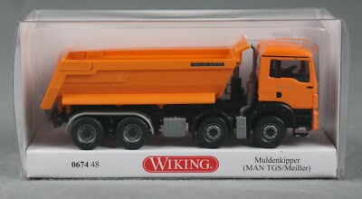 WIKING 067448/0674 48 (H0, 1:87) Muldenkipper (MAN TGS Euro 6 / Meiller) orange