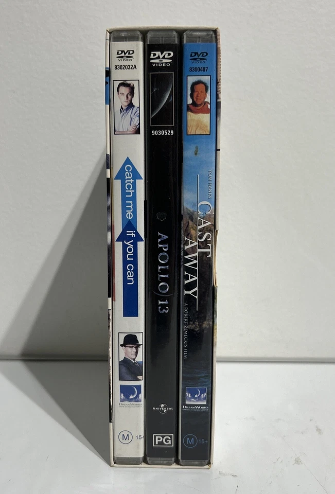Tom Hanks 3 DVD Set Catch Me If You Can, Apollo 13 & Cast Away PAL Region 2 & 4 - Image 3 of 4