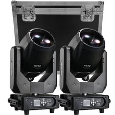 HOLDLAMP 2Pcs 280W 10R Beam Moving Head Light with Flightcase RGBW Gobo Spot
