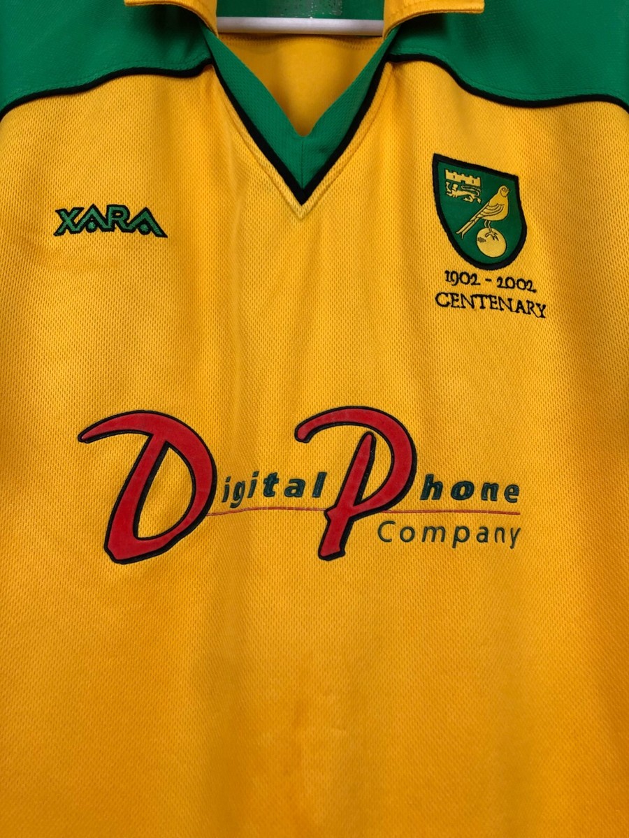 Norwich City Home football shirt 2001 Soccer Jersey Rare