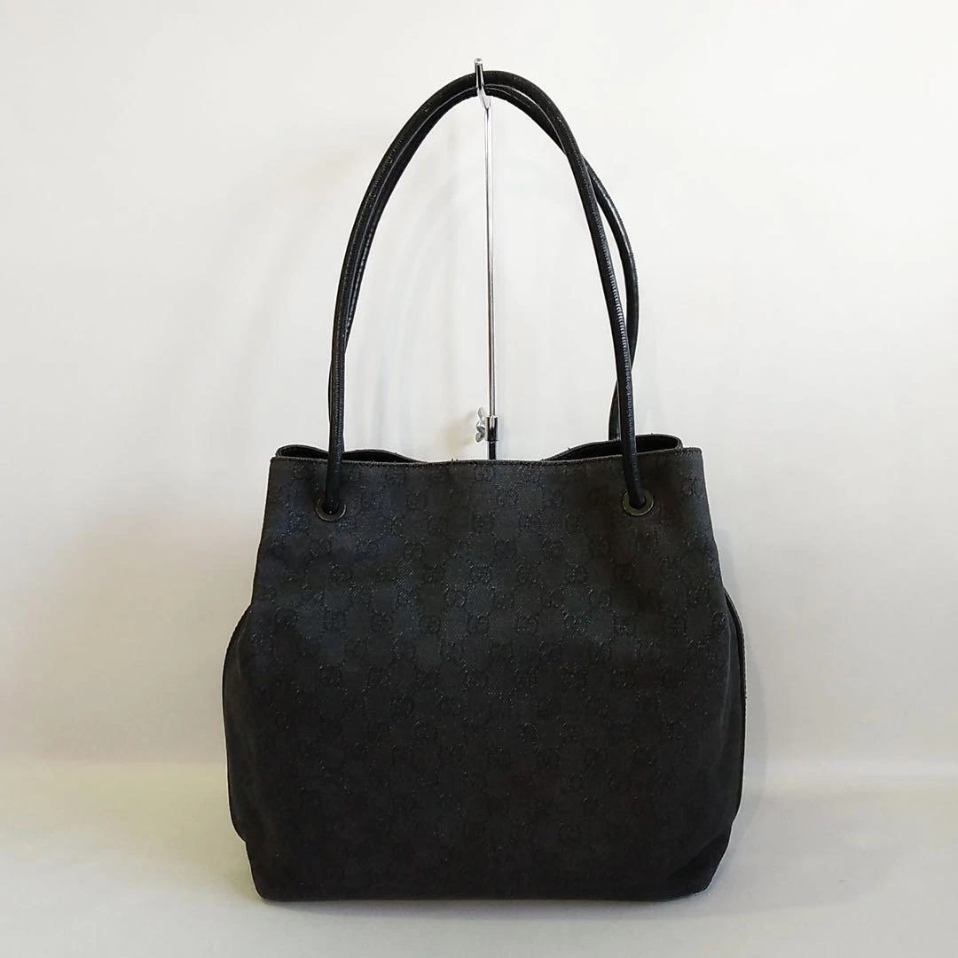 Sac fourre tout en toile noir Gucci Gg 2411 262