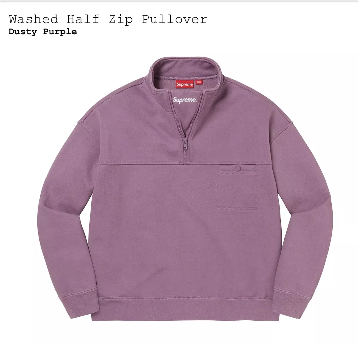 supreme half zip sweater ss23