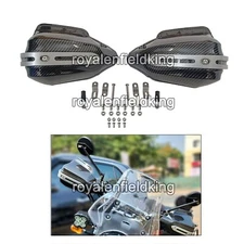 For Royal Enfield Meteor, Hunter & Classic Reborn 350 Hand Guard, Carbon Black