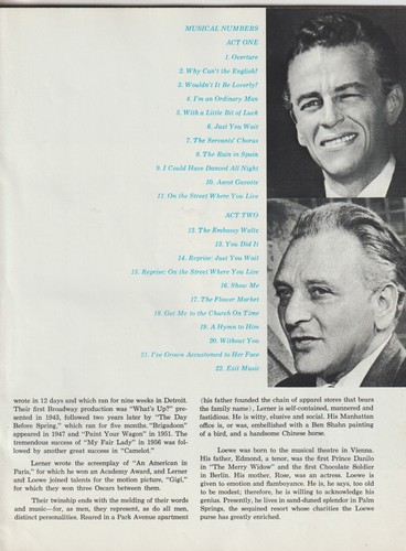 My Fair Lady Audrey Hepburn Harrison 1964 Large Souvenir Movie Program, 3 ITEM - Picture 5 of 22