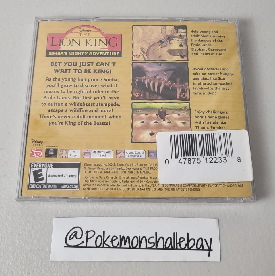 The Lion King Simba's Mighty Adventure COLLECTORS EDITION- Sony PS1 *NEW/SEALED* - Image 2 of 3