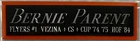 BERNIE PARENT PHILADELPHIA FLYERS NAMEPLATE FOR AUTOGRAPHED SIGNED HOCKEY JERSEY
