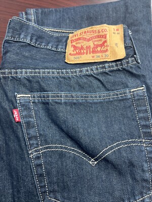 Levi's 501 Straight Fit Men's Jeans Button Flu 36x30 | eBay