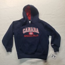 Niagara Falls Canada Blue Hoodie Sweatshirt Long Sleeve Kids Size 6X