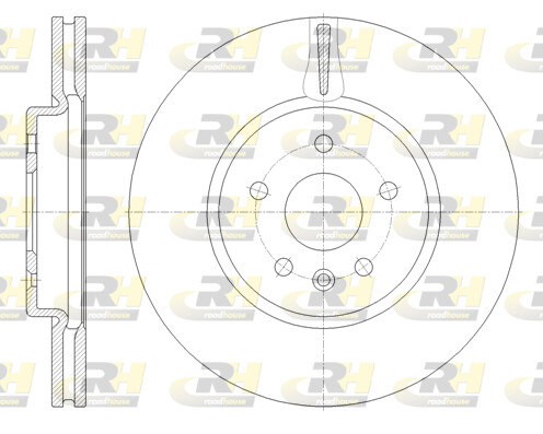 Roadhouse 2X Bremsscheiben Vorne Ø300 Mm BelüFtet FüR Opel Astra K B16-image