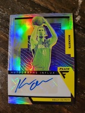 Kelly Olynk 2020-21 Flux Autographs Influx Silver Prizm Auto