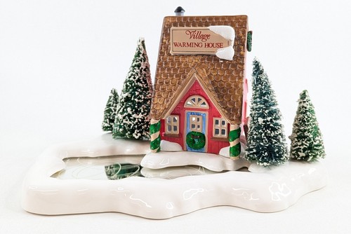 Department Dept 56 Snow Village - Warming House #5145-4 - Retired - NEW - Picture 3 of 11