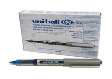 Uni Ball UB 157 Eye Fine Roller Ballpen 0.7 Blue Body Blue Ink Pack of 12