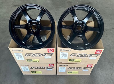 RAYS VOLK GRAMLIGHTS 57DR 18x10.5 5x114 +12 EVO EVOLUTION X STI WHEEL S.G BLACK
