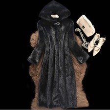Luxury Mink Coat Womens Imitation Mink Fur Coat Long Mink Fur Coat Winter Jacket