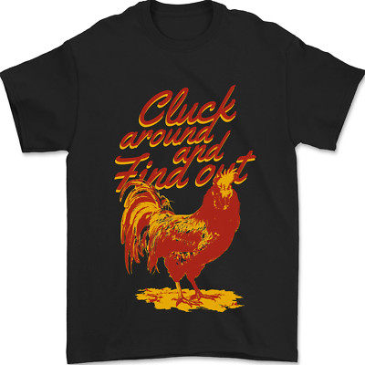 Huhn Cluck Um Und Find Out Herren Maglietta 100% Baumwolle