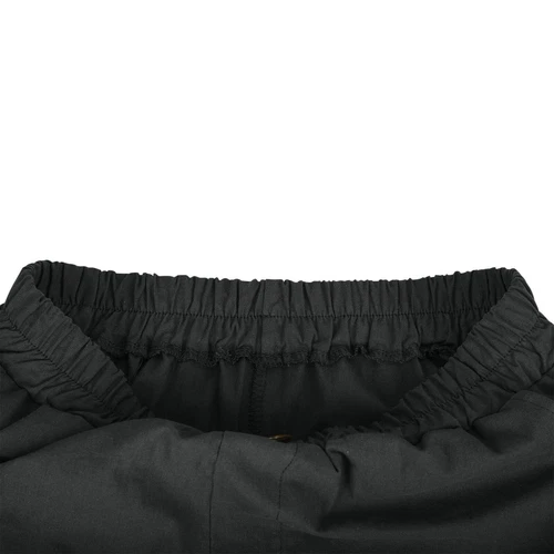 Womens Solid Color Pants Pocket Button Up Capris Loose Elastic Waist Shorts - Bild 19 von 63