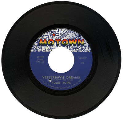 FOUR TOPS  ''YESTERDAY'S DREAMS c/w FOR ONCE IN MY LIFE''  1968 MOTOWN 