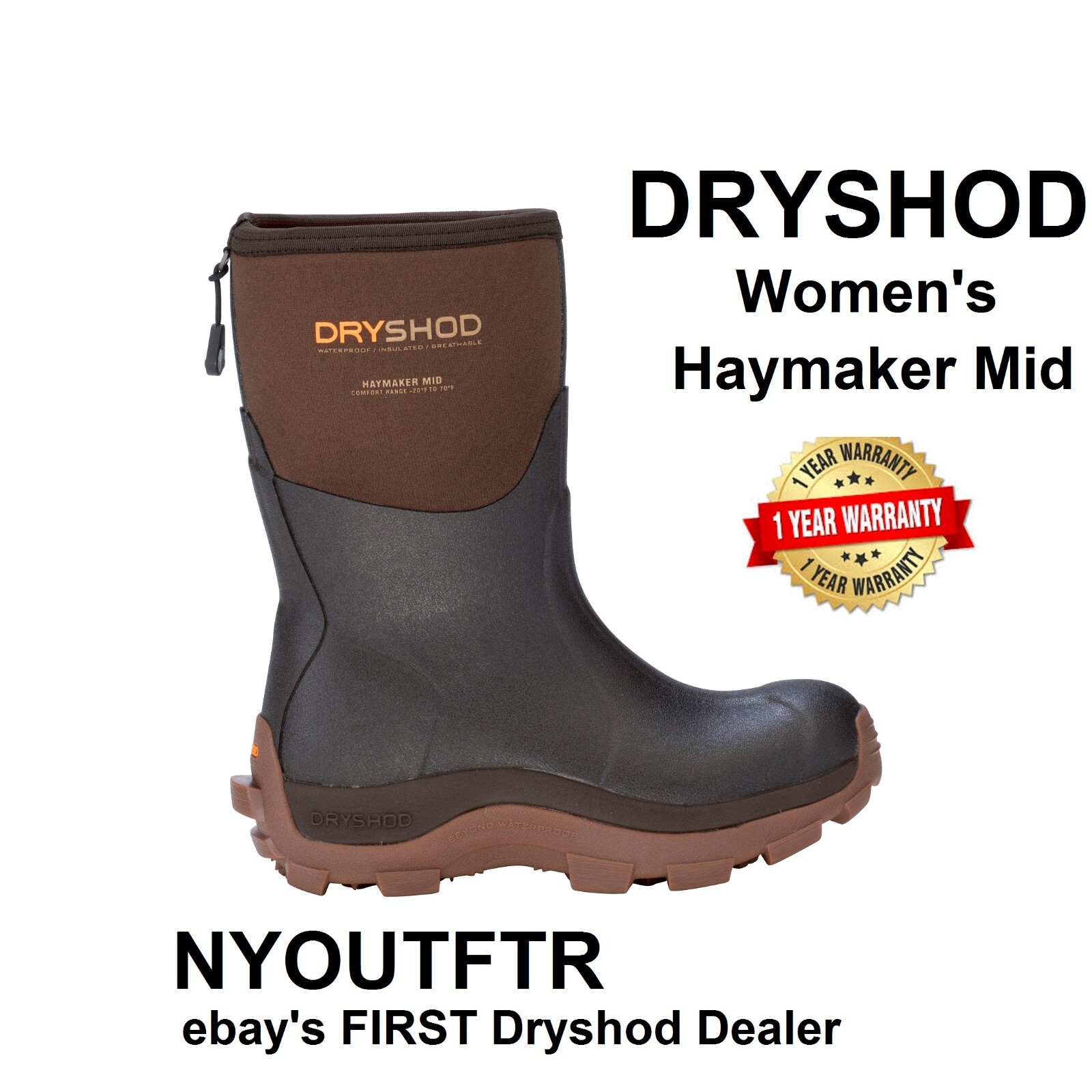 Outdoor Farm Boots HAY-WM-BR | eBay