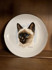 Derick Brown Collectible Cat Plate Made In USA