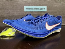 Nike ZoomX Dragonfly Track Spikes Racer Blue White Men's 12 CV0400-400 NEW
