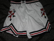 Louisville Cardinals Basketball White Game Used Dunking Bird Throwback Shorts M