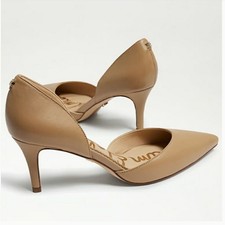 Sam Edelman Women's Telsa D'Orsay Pump Golden Caramel Leather Sz US 6.5/EU 36.5