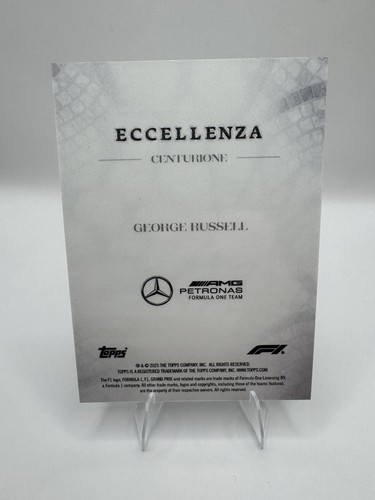 Topps 2025 Eccellenza F1 Serial #02/75 George Russell Mercedes Centurione - Bild 2 von 2