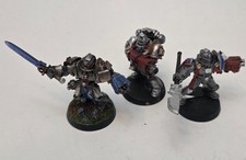 Warhammer 40k - Grey Knights Space Marine 3x - Metal OOP Painted