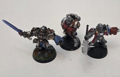 Warhammer 40k - Grey Knights Space Marine 3x - Metal OOP Painted