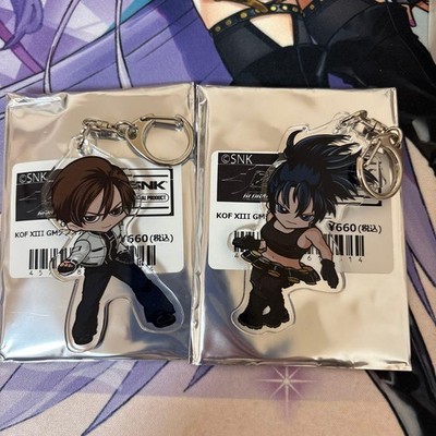 KOF GM Deformed Acrylic Key Kyo Kusanagi Leona Heidern