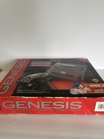Sega Genesis Model 2 System In Original Box In Great Working Condition & Sonic 2