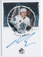 2024-25 24-25 SP Authentic UD Authentics Ryker Evans Auto