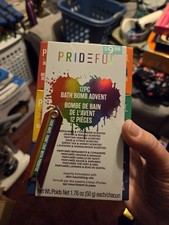 PRIDEFUL Bath Bomb Set 12 Pack Multicolor Ball Rainbow Assorted Scents 1.76 oz