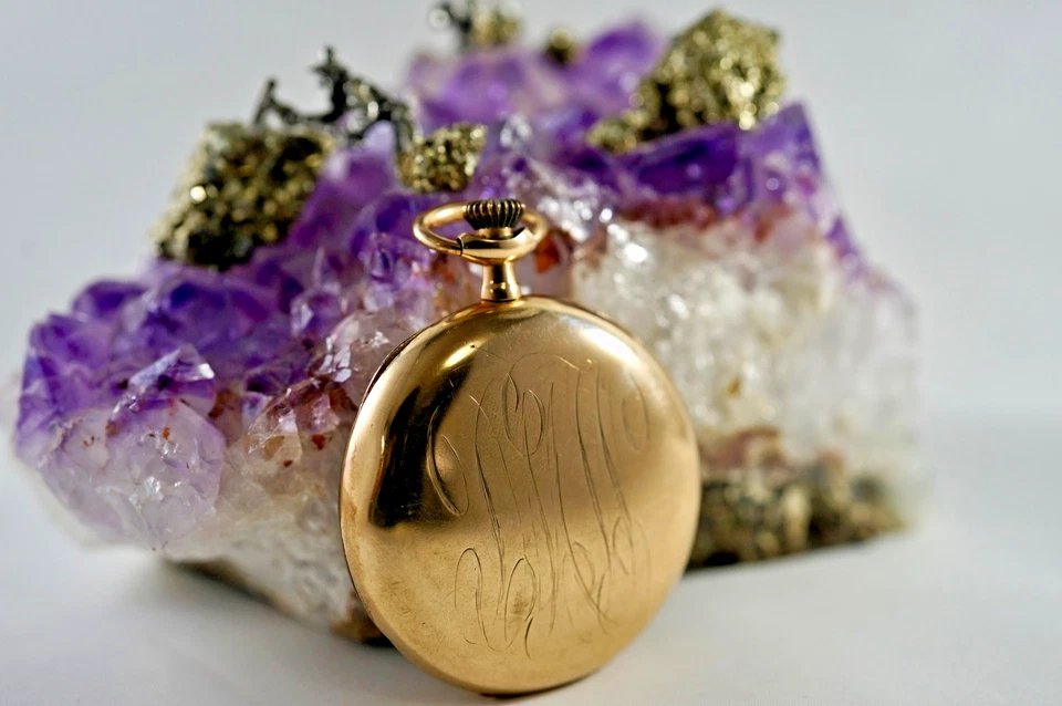 Reloj Bolsillo Hamilton 1919 Triple Firmado Grado 974 Modelo 2 17J 16S 25 Años GF Funciona Foto 2 de 4