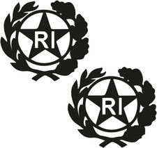 Stampagenerale® - 2 Pz Bollino Adesivo per Targa Auto E Moto Con Stemma Logo RI